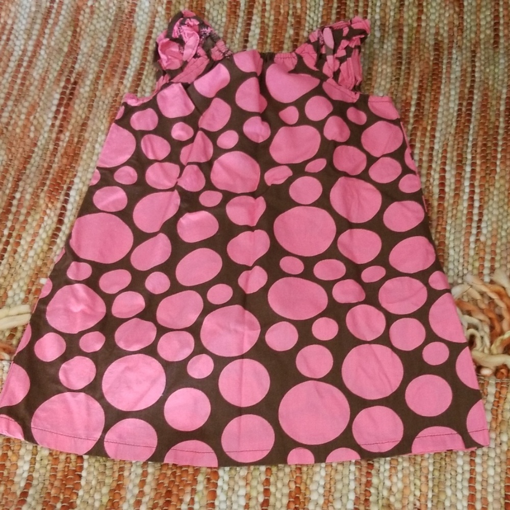 Girls 3t Cherokee polkadot pink‎ dress